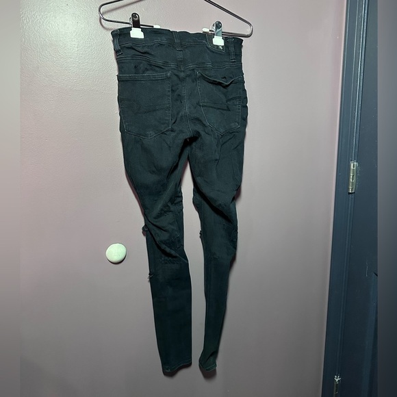 American Eagle Outfitters Women's Dark Gray Super Stretch Jeggings - Picture 5 of 5